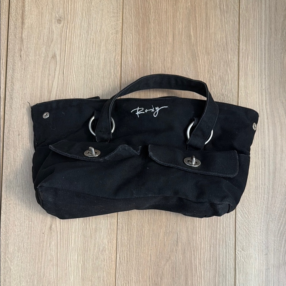 Black Canvas Tote Bag